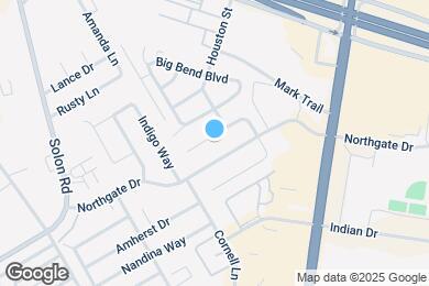 Map image of the property - 205 San Jacinto Ct