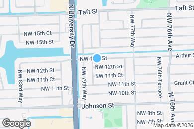 Map image of the property - 7921 NW 12th St