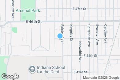 Map image of the property - 1617 E 45th St