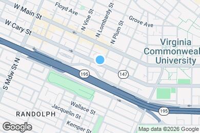 Map image of the property - 1513 W Cary St