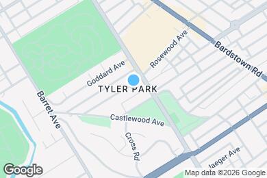 Map image of the property - 1522 Rosewood Ave