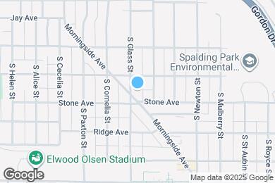 Map image of the property - 1116 S Glass St