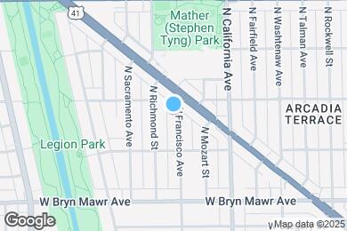 Map image of the property - 5742 N Francisco Ave