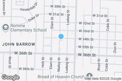 Map image of the property - 3405 Malloy St