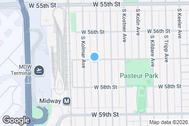 Map image of the property - 5704 S Kilbourn Ave