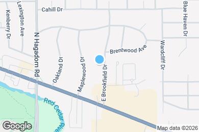 Map image of the property - 5141 E Brookfield Dr