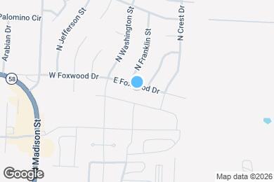 Map image of the property - 117 E Foxwood Dr