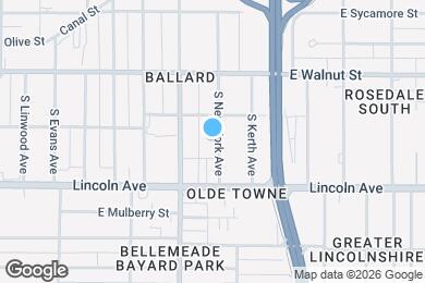 Map image of the property - 521 S New York Ave