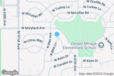 Map image of the property - 6268 N 88th Ave