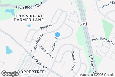 Map image of the property - Modern Austin Home Near Walnut Creek Greenbelt