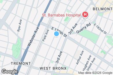 Map image of the property - 2060 Washington Ave