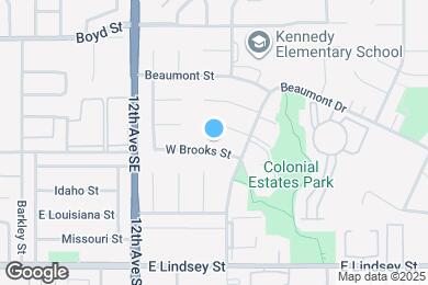 Map image of the property - 1325 E Brooks St