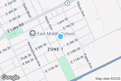 Map image of the property - 801 Hess Ave