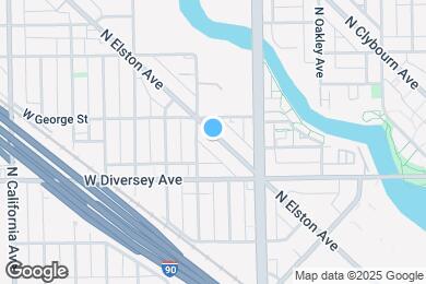 Map image of the property - 2858 N Elston Ave