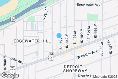 Map image of the property - 1342 W 69th St