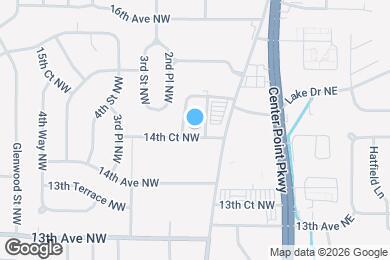 Map image of the property - 104 14th Ct NW