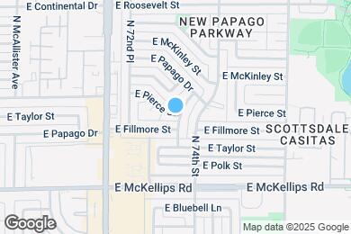 Map image of the property - 7349 E Pierce St