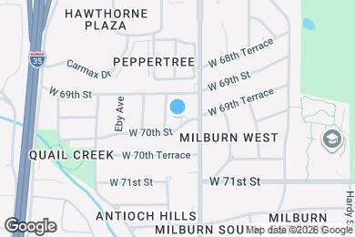 Map image of the property - 8732 W 70th St