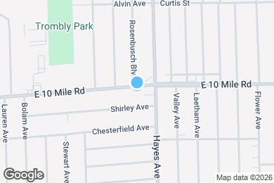 Map image of the property - 14926 E 10 Mile Rd