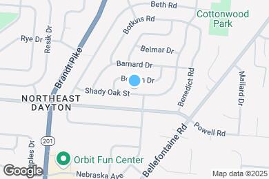 Map image of the property - 5581 Shady Oak St