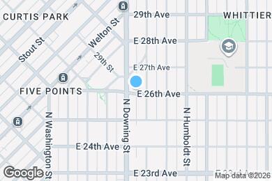 Map image of the property - 1217 E 26th Ave