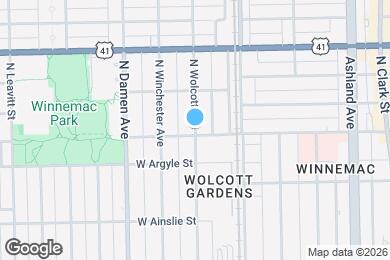 Map image of the property - 5034 N Wolcott Ave