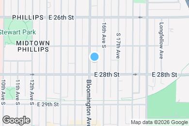 Map image of the property - 2725 Bloomington Ave