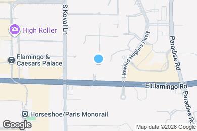Map image of the property - 260 E Flamingo Rd
