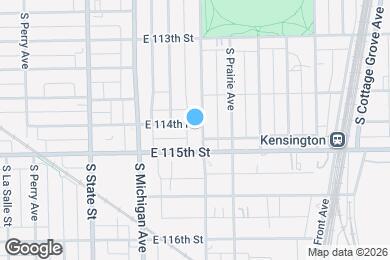 Map image of the property - 11434 S Indiana Ave