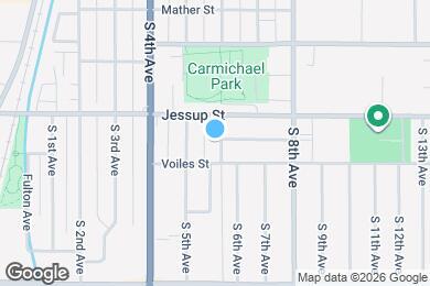 Map image of the property - 647 S 6th Ave