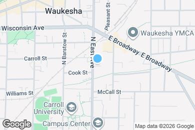 Map image of the property - 415 N East Ave