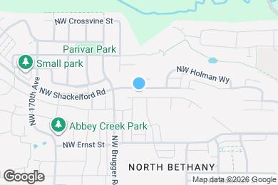 Map image of the property - 16457 NW Liberty St