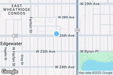 Map image of the property - 5450 W 26th Ave