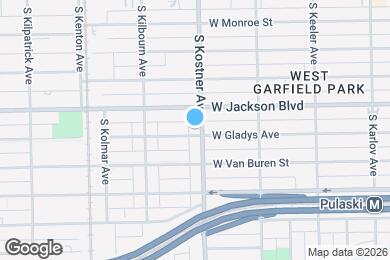 Map image of the property - 322 S Kostner Ave