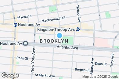 Map image of the property - 3BR 2BA Top Floor Bedstuy Townhouse Origin...