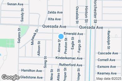 Map image of the property - 1318 Arrow St
