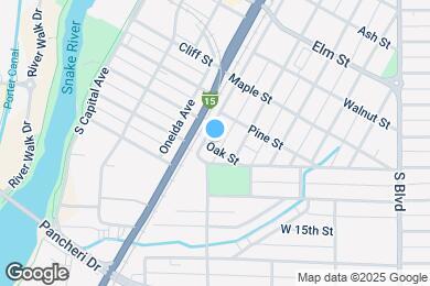 Map image of the property - 393 S Eastern Ave