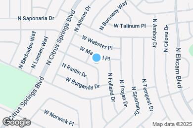 Map image of the property - 8833 N Vienna Dr