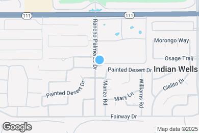 Map image of the property - 45450 Rancho Palmeras Dr