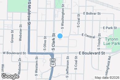 Map image of the property - 206 W Central
