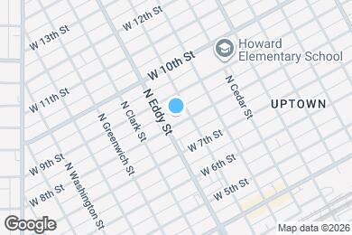 Map image of the property - 710 W 8th St