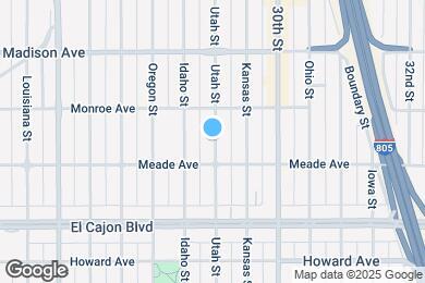 Map image of the property - 4436 Utah St