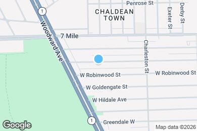 Map image of the property - 615 W Hollywood Ave