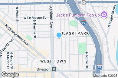 Map image of the property - 1358 N Bosworth Ave