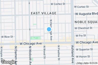 Map image of the property - 846 N Hermitage Ave