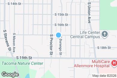 Map image of the property - 1708 S Durango St