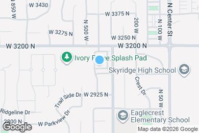 Map image of the property - 406 W 3075 N