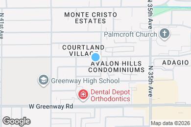 Map image of the property - 3708 W Carol Ann Way