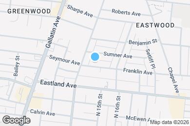 Map image of the property - 1411 Franklin Ave