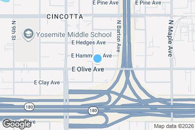 Map image of the property - 4417 E Olive Ave
